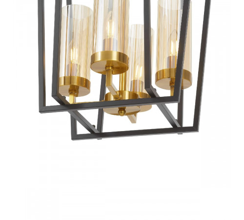 Подвесная люстра Lumina Deco Afres LDP 1246-4 BK+MD Подвесная люстра Lumina Deco Afres LDP 1246-4 BK+MD