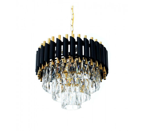 Подвесная люстра Lumina Deco Funneli LDP 6003-400 BK+F.GD Подвесная люстра Lumina Deco Funneli LDP 6003-400 BK+F.GD