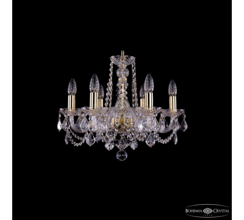 Подвесная люстра Bohemia Ivele Crystal 1402/6/160 G Leafs Подвесная люстра Bohemia Ivele Crystal 1402/6/160 G Leafs