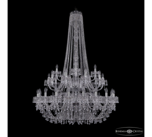 Подвесная люстра Bohemia Ivele Crystal 1410/20+10+5/400/h-160/2d Ni V0300