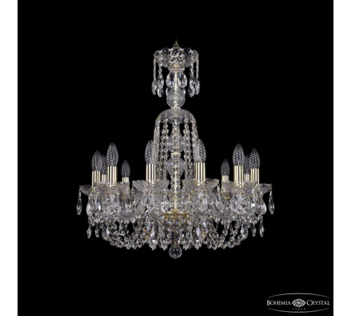 Подвесная люстра Bohemia Ivele Crystal 1402/12/195/XL-64 G Подвесная люстра Bohemia Ivele Crystal 1402/12/195/XL-64 G