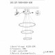 Подвесная люстра iLedex Axis 10112P/3-63W-3000K (8/6/4) BR