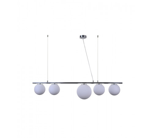 Подвесная люстра Lumina Deco Baristica LDP 6012-5 CHR+WT Подвесная люстра Lumina Deco Baristica LDP 6012-5 CHR+WT