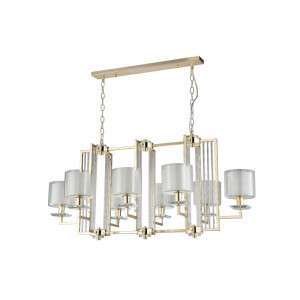 Подвесная люстра Crystal Lux Nicolas NICOLAS SP8 L1000 GOLD/WHITE