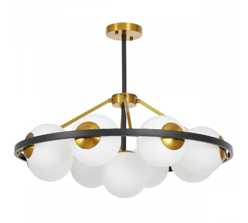 Подвесная люстра Lumina Deco Donzano LDP 8034-9 BK+WT Подвесная люстра Lumina Deco Donzano LDP 8034-9 BK+WT