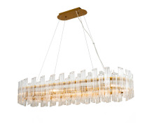 Подвесная люстра DeLight Collection Vittoria KG0769P-12L clear/ brass