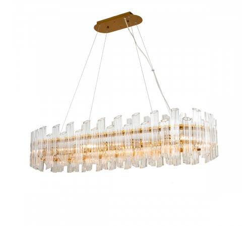 Подвесная люстра DeLight Collection Vittoria KG0769P-12L clear/ brass