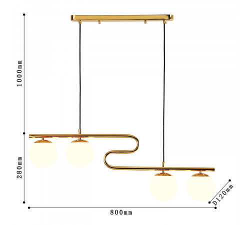 Подвесная люстра F-Promo Collana 4037-4P Подвесная люстра F-Promo Collana 4037-4P