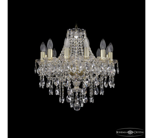 Подвесная люстра Bohemia Ivele Crystal 1415/12/165 G Подвесная люстра Bohemia Ivele Crystal 1415/12/165 G