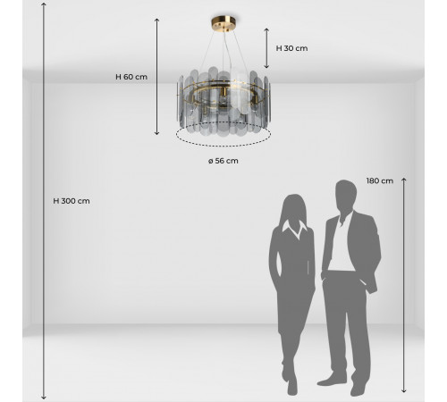 Подвесная люстра De Markt Бриз 111014905