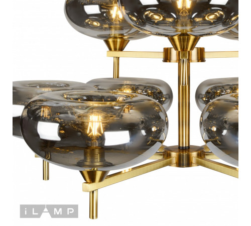 Подвесная люстра iLamp Rivoli 6607/9 GD Подвесная люстра iLamp Rivoli 6607/9 GD