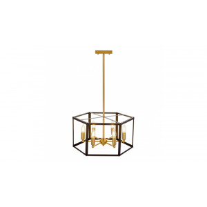 Подвесная люстра Lumina Deco Lorton LDP 1142-6 BK+MD