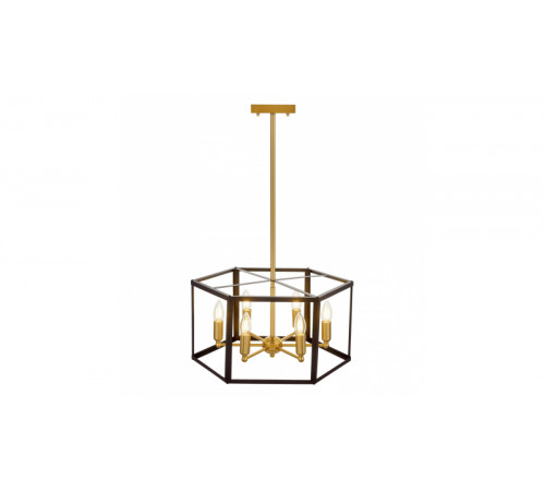 Подвесная люстра Lumina Deco Lorton LDP 1142-6 BK+MD Подвесная люстра Lumina Deco Lorton LDP 1142-6 BK+MD