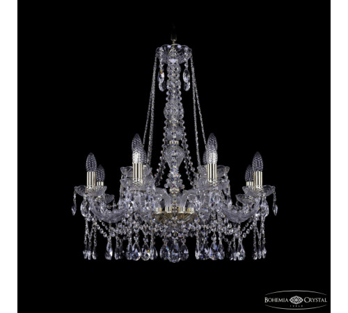 Подвесная люстра Bohemia Ivele Crystal 1413/8+4/220/h-73 G Подвесная люстра Bohemia Ivele Crystal 1413/8+4/220/h-73 G
