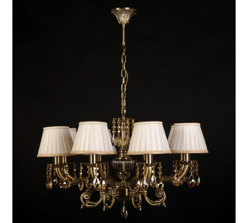 Подвесная люстра Abrasax Sylvia L.8110-8BR CRISTAL-SHADE Подвесная люстра Abrasax Sylvia L.8110-8BR CRISTAL-SHADE