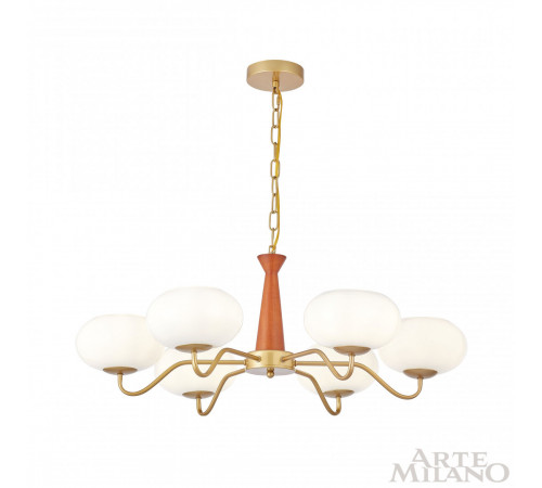 Подвесная люстра Arte Milano Napoli 310166/D780/6 BS/WD Подвесная люстра Arte Milano Napoli 310166/D780/6 BS/WD