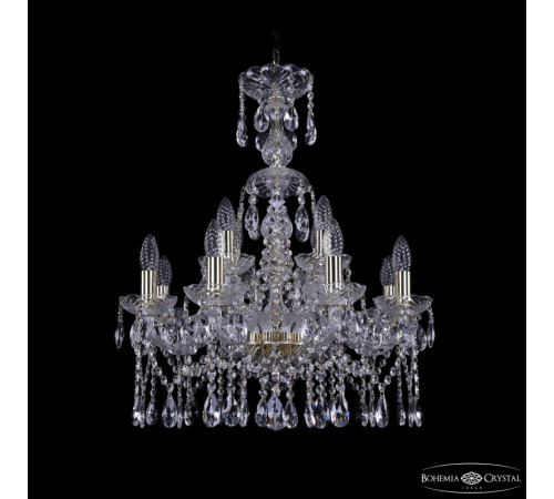 Подвесная люстра Bohemia Ivele Crystal 1413/8+4/200/XL-66 G Подвесная люстра Bohemia Ivele Crystal 1413/8+4/200/XL-66 G