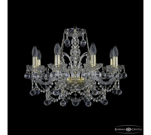 Подвесная люстра Bohemia Ivele Crystal 1411/8/195 G Balls Подвесная люстра Bohemia Ivele Crystal 1411/8/195 G Balls