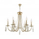 Подвесная люстра Crystal Lux Victoria SP6 Gold/Amber