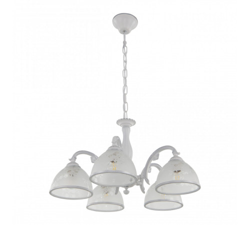 Подвесная люстра Arte Milano 349737/5 WT+SL Подвесная люстра Arte Milano 349737/5 WT+SL