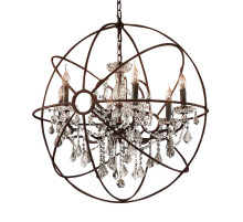 Подвесная люстра Delight Collection Foucault'S Orb 5014-D6 rusty
