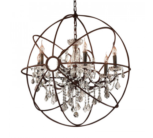 Подвесная люстра Delight Collection Foucault'S Orb 5014-D6 rusty
