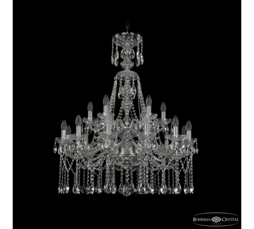 Подвесная люстра Bohemia Ivele Crystal 1413/12+6/300/XL-96/2d Ni Подвесная люстра Bohemia Ivele Crystal 1413/12+6/300/XL-96/2d Ni