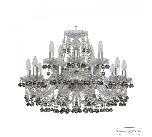 Подвесная люстра Bohemia Ivele Crystal 1409/10+5/240 Ni K781 Подвесная люстра Bohemia Ivele Crystal 1409/10+5/240 Ni K781