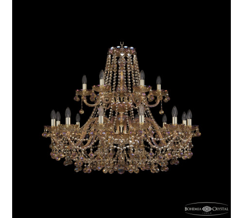 Подвесная люстра Bohemia Ivele Crystal 1409/12+6/360/2d G M777 Подвесная люстра Bohemia Ivele Crystal 1409/12+6/360/2d G M777