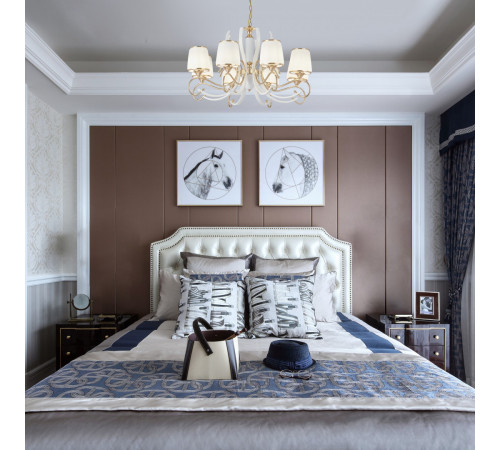Подвесная люстра Arte Milano Florentia-3857 303857/8 Wh/Gd Подвесная люстра Arte Milano Florentia-3857 303857/8 Wh/Gd
