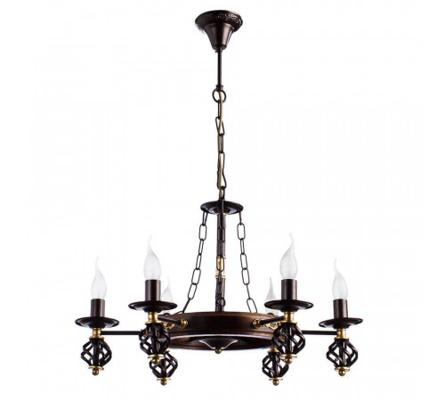 Подвесная люстра Arte Lamp Cartwheel A4550LM-6CK Подвесная люстра Arte Lamp Cartwheel A4550LM-6CK