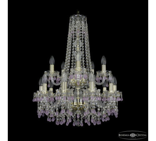 Подвесная люстра Bohemia Ivele Crystal 1410/10+5/195/h-74/2d G V7010 Подвесная люстра Bohemia Ivele Crystal 1410/10+5/195/h-74/2d G V7010