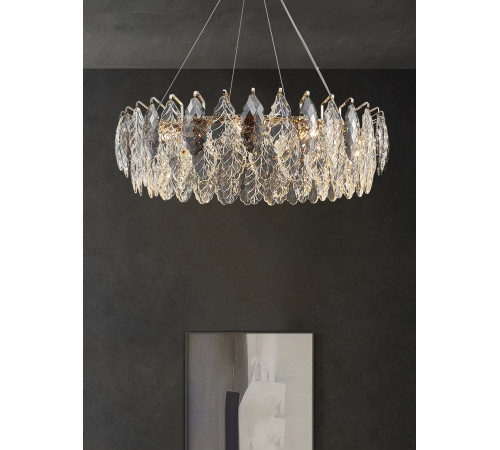 Подвесная люстра Delight Collection D8011P/R-1000 gold/smoky Подвесная люстра Delight Collection D8011P/R-1000 gold/smoky