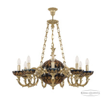 Подвесная люстра Bohemia Ivele Crystal Verona 72003P/9/210 G P Amber-Blue/H-1I FA10S