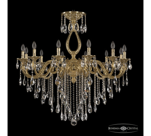 Подвесная люстра Bohemia Ivele Crystal Florence 71301/12/360 B G Подвесная люстра Bohemia Ivele Crystal Florence 71301/12/360 B G
