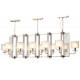 Подвесная люстра Crystal Lux NICOLAS SP12 L1600 GOLD/WHITE