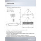 Подвесная люстра Lumien Hall Dzhillian LH0048/8PO-GD-CL