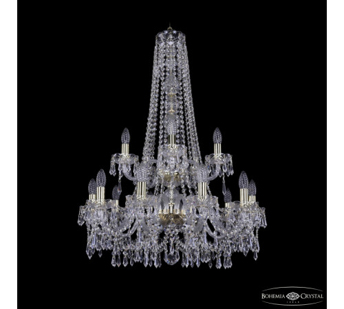 Подвесная люстра Bohemia Ivele Crystal 1403/10+5/240/h-92/2d G Подвесная люстра Bohemia Ivele Crystal 1403/10+5/240/h-92/2d G