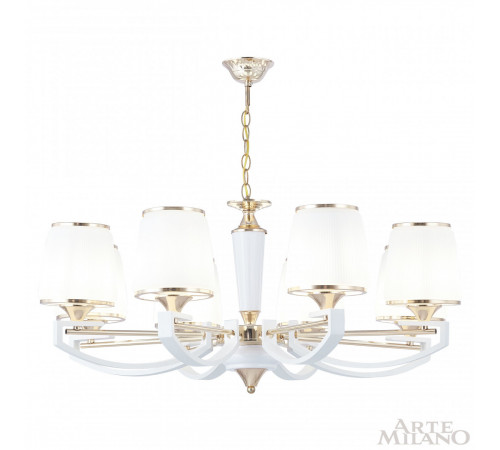 Подвесная люстра Arte Milano Florentia-2457 302457/8 Wh/Gd