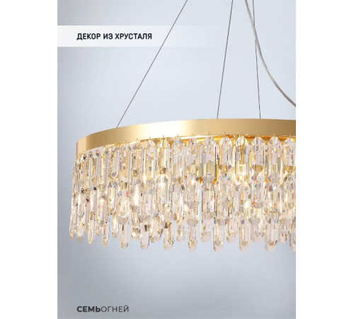 Подвесная люстра Lumien Hall Dzhokin LH0059/12P-GD-CL Подвесная люстра Lumien Hall Dzhokin LH0059/12P-GD-CL