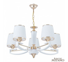 Подвесная люстра Arte Milano Florentia-2457 302457/5 Wh/Gd
