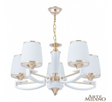 Подвесная люстра Arte Milano Florentia-2457 302457/5 Wh/Gd