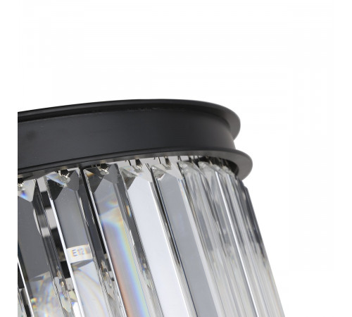 Подвесная люстра Delight Collection 1920s Odeon KR0387P-6 black/clear