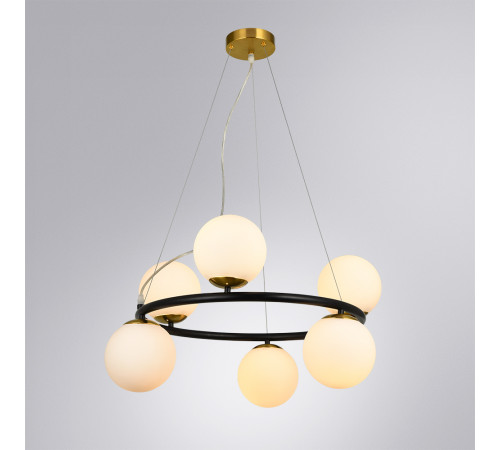 Подвесная люстра Arte Lamp Alcor A2224SP-6BK Подвесная люстра Arte Lamp Alcor A2224SP-6BK