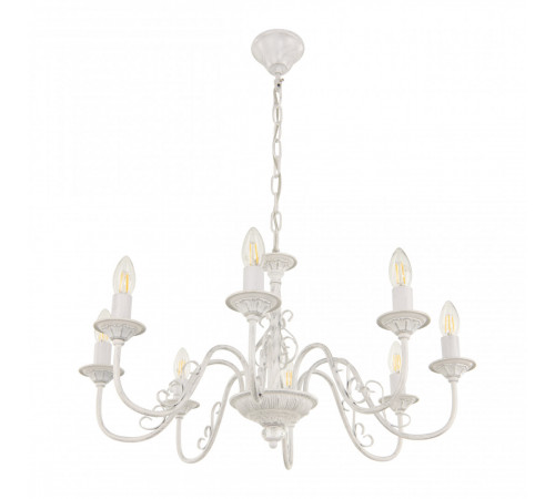Подвесная люстра Arte Milano 342620/8 WT+SL Подвесная люстра Arte Milano 342620/8 WT+SL