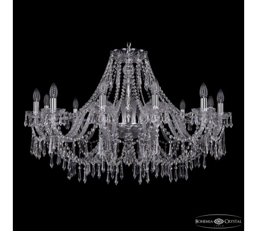Подвесная люстра Bohemia Ivele Crystal 1403/12/360 Ni Подвесная люстра Bohemia Ivele Crystal 1403/12/360 Ni