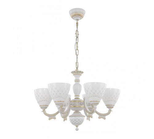 Подвесная люстра Arte Milano 343837/6 WT+G Подвесная люстра Arte Milano 343837/6 WT+G
