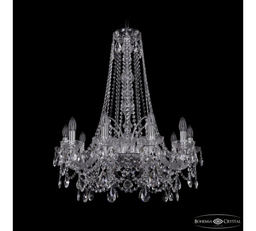 Подвесная люстра Bohemia Ivele Crystal 1411/10/240/h-83 Ni Подвесная люстра Bohemia Ivele Crystal 1411/10/240/h-83 Ni