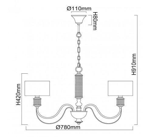 Подвесная люстра MW-Light Онтарио 692011205