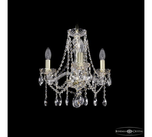 Подвесная люстра Bohemia Ivele Crystal 1413/3/141 G Подвесная люстра Bohemia Ivele Crystal 1413/3/141 G